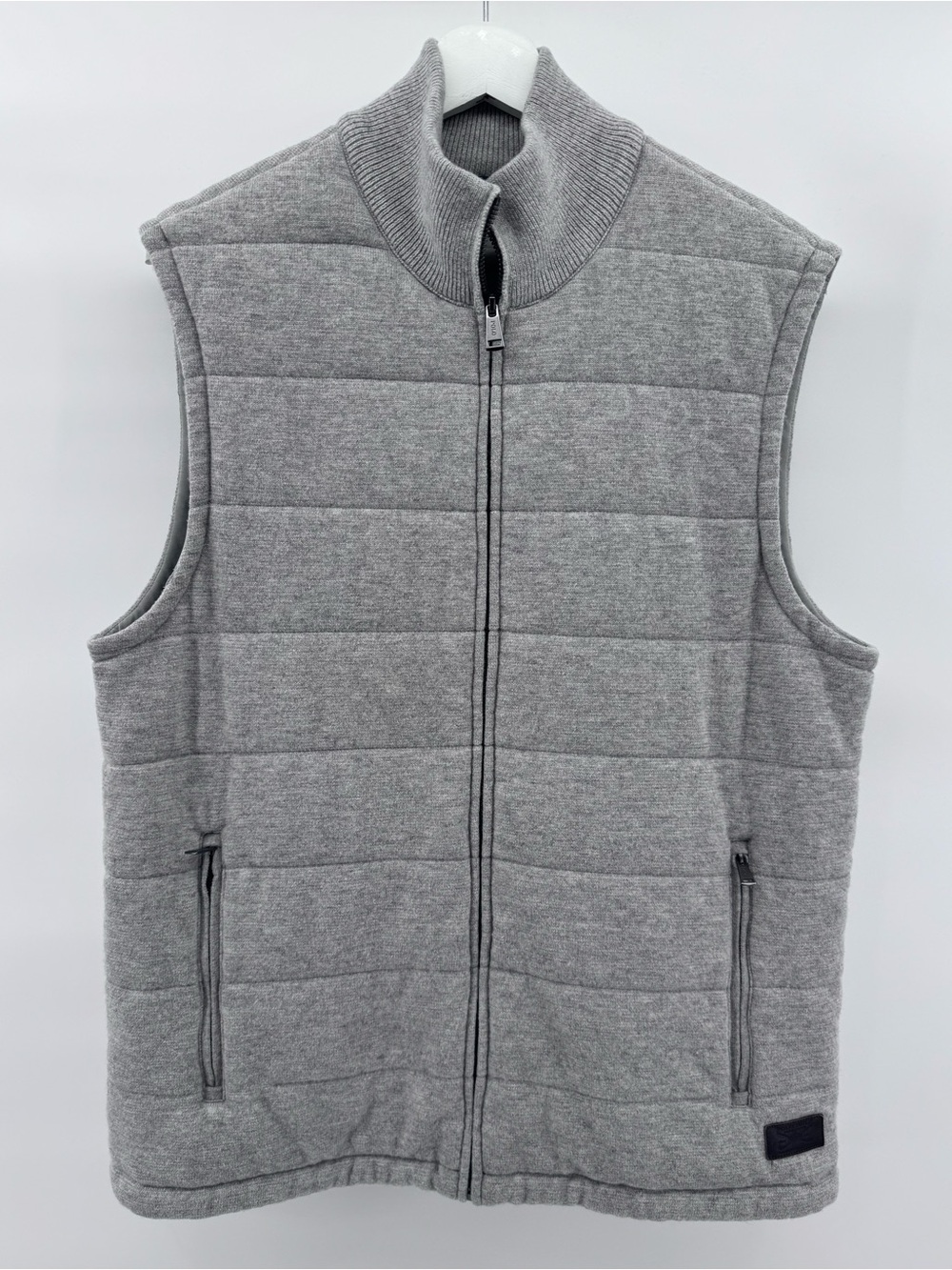 Polo Golf Ralph Lauren Quilted Knit Vest | Men's L | Heather Gray